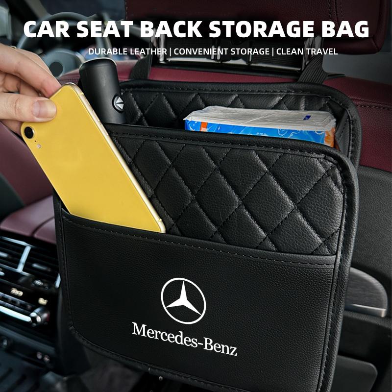 Car Back Seat Storage Bag Multifunctional Hanging Organizer Stowing Tidying Accessorie for Mercedes Benz AMG GLC CLA GLA GLB GLK
