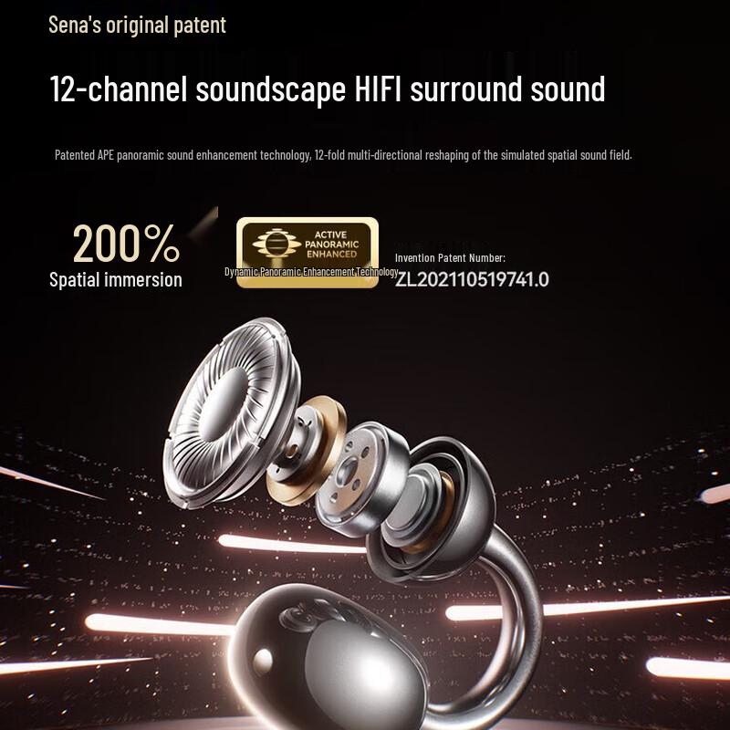 SANAG S7S Clip-On Open-Ear AI Bluetooth Sport Earbuds