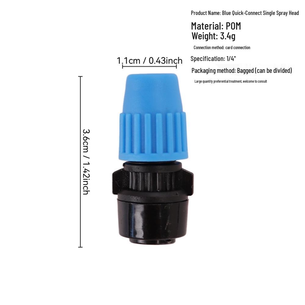 Orange Misting Nozzle Set for Garden Irrigation, Automatic Watering, Drip Irrigation, Cooling, and Dust Removal.