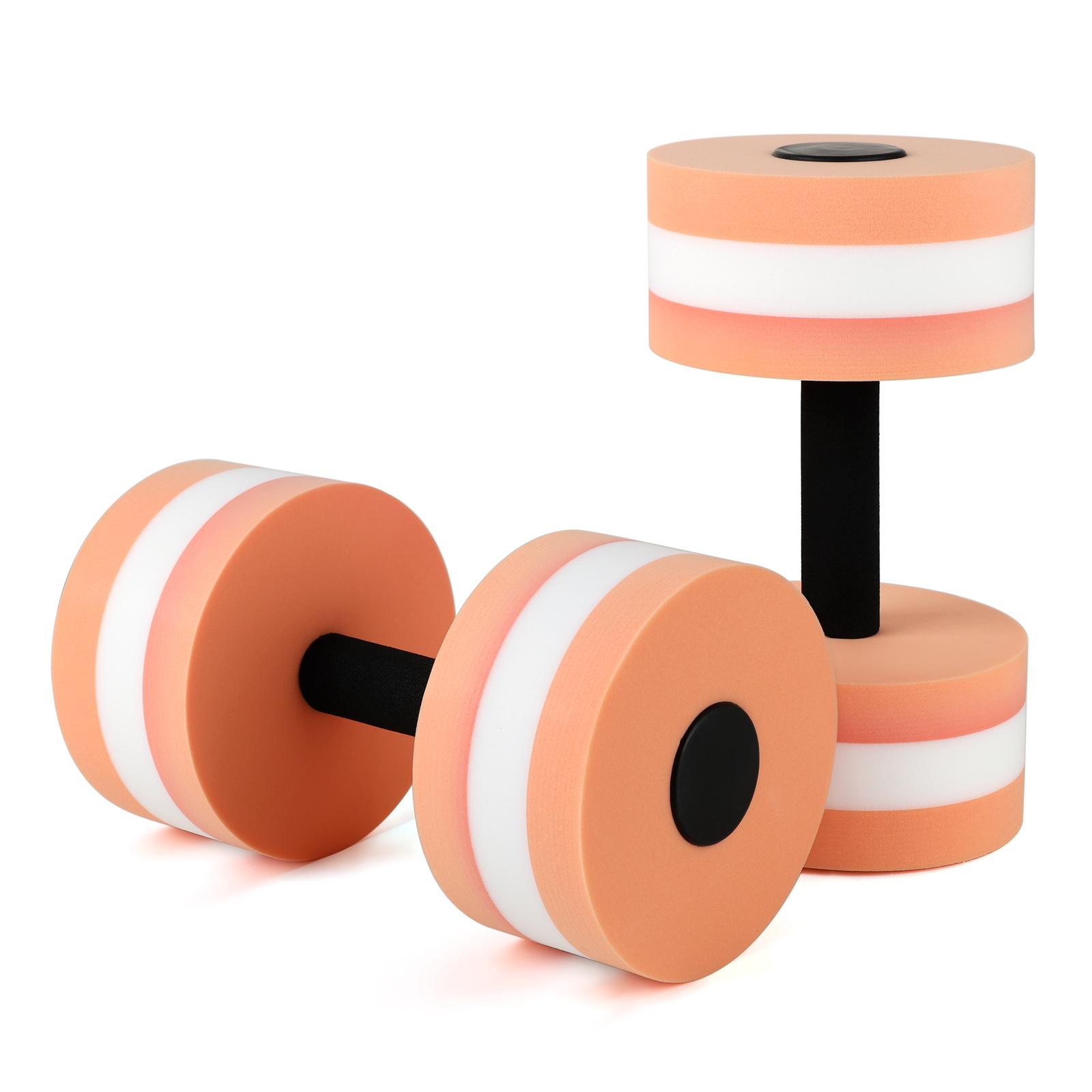 Гантели для плавания в воде EVA, йога, спорт, гантели из пены для воды, фитнес-инструменты оранжевый