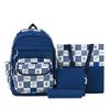 Four piece Set Large Capacity Backpack Small Fresh Multi Functional Backpack High Value Student Backpack