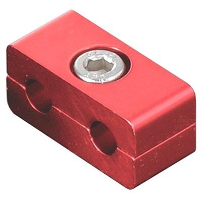 POSH FAITH Motorcycle Supplies #3 Brake Hose Separator Red Universal