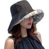 Wide Brim Cotton Summer Hat Women Packable Reversible Floral Bucket Hat UV Sun Protection Wide Brim Summer Beach Cap Double Sided Floppy Sun Hats CLE