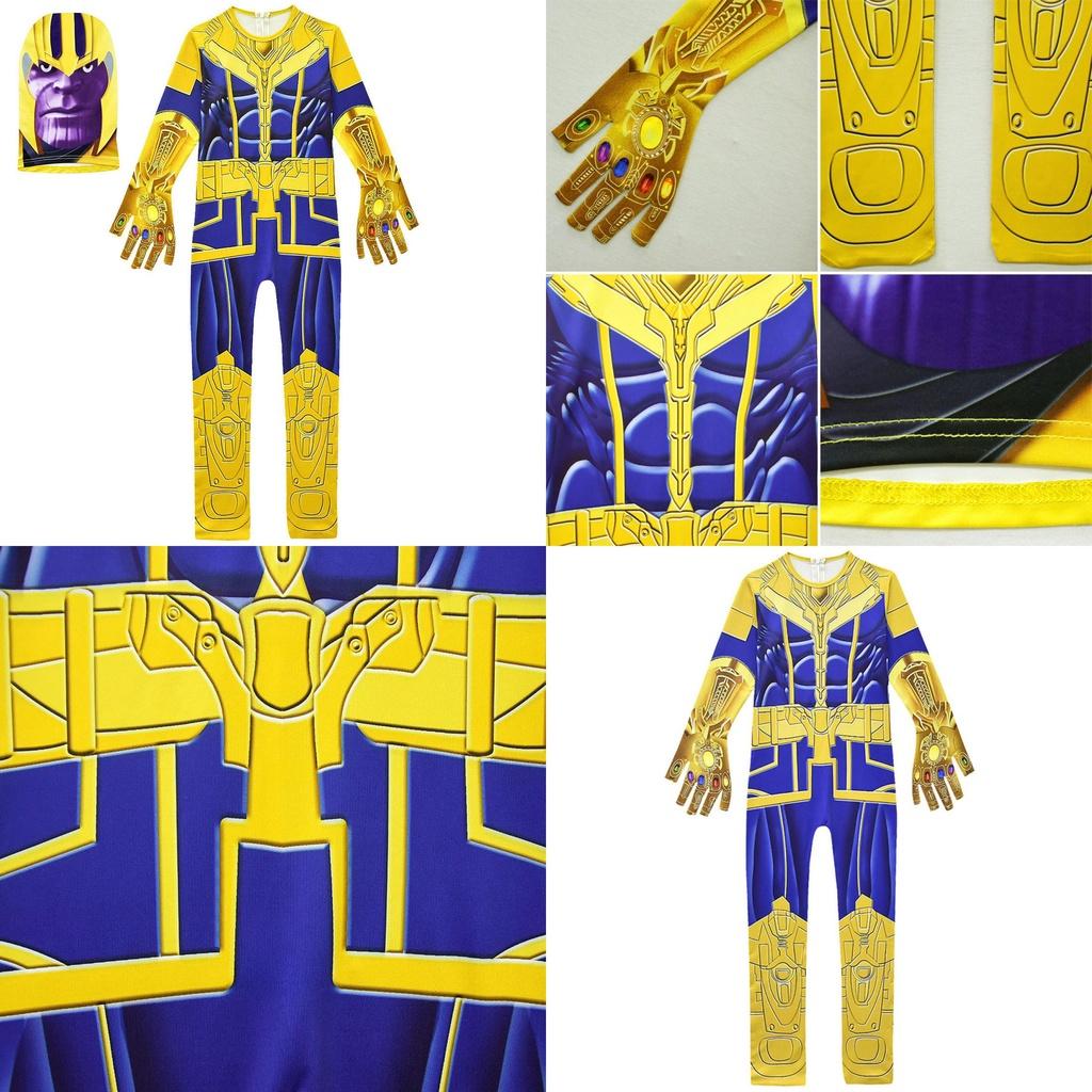 Endgame Thanos Boys Fancy Dress Costume With Exquisite Workmanship And Breathable Material**