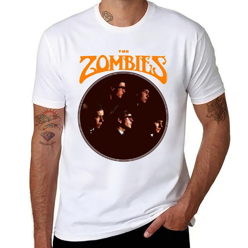 The Zombies English Rock Band Sixties Tshirt Big Size Short Sleeve Casual Top