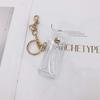 Chapstick Pouch Keychain Transparent Pvc  Lipstick Holder For Outdoor Lip Balm Lipsticks Keyrings Accessory