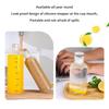 High-Temp Resistant Borosilicate Glass Drink Bottle Graduated Water Cup For Daily Hydration