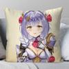 Noelle Anime GGenshin Impact Pillow Case Fashion Square Pillowcase Bedroom Sofa Room Ins Decoration Leisure