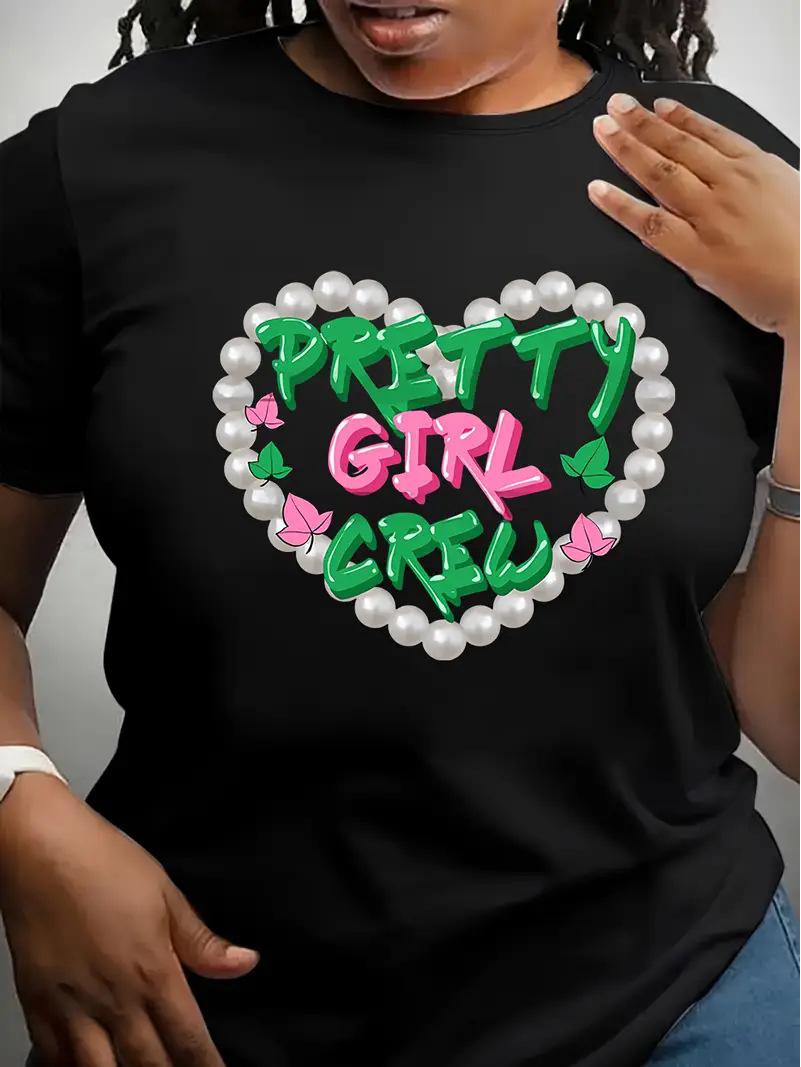 

Women s Heart Crew Neck Short Sleeve Valentine s Day Top L