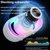 Portable Outdoor Bluetooth 5.3 Speaker RGB Atmosphere Light Shocking Subwoofer Wireless MP3 Music Player Support TF Card USB