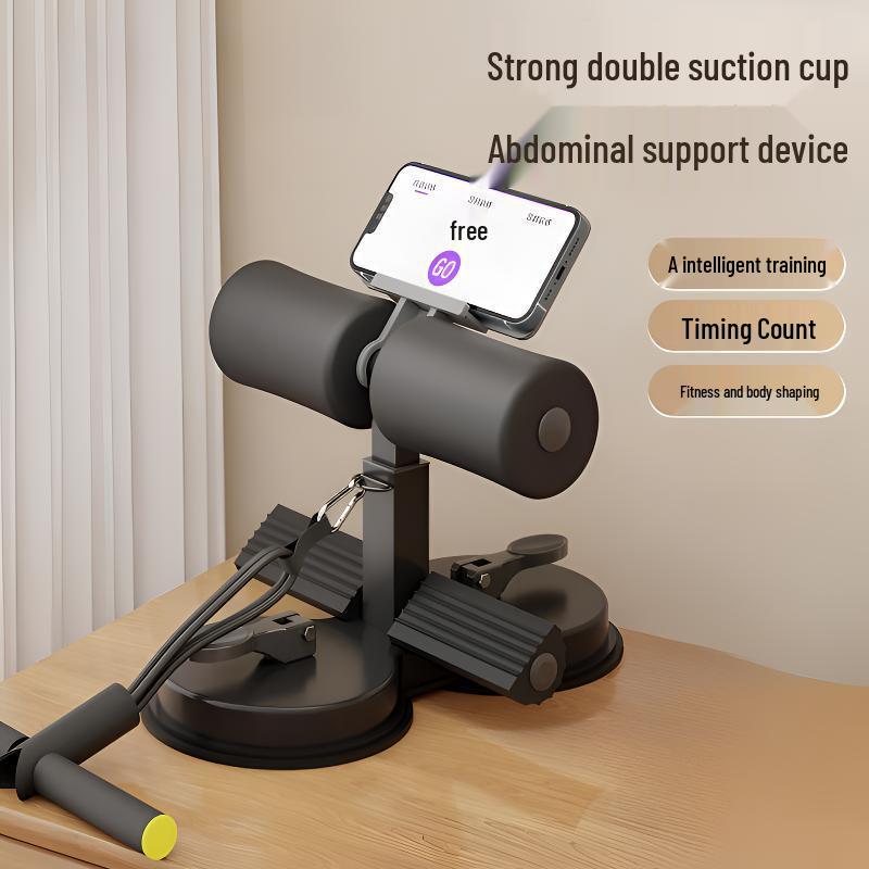 Sit-up Assist Device for Home: Foot Support Exercise Equipment for Fat Reduction, Body Shaping, Belly Slimming, and Weight Loss.