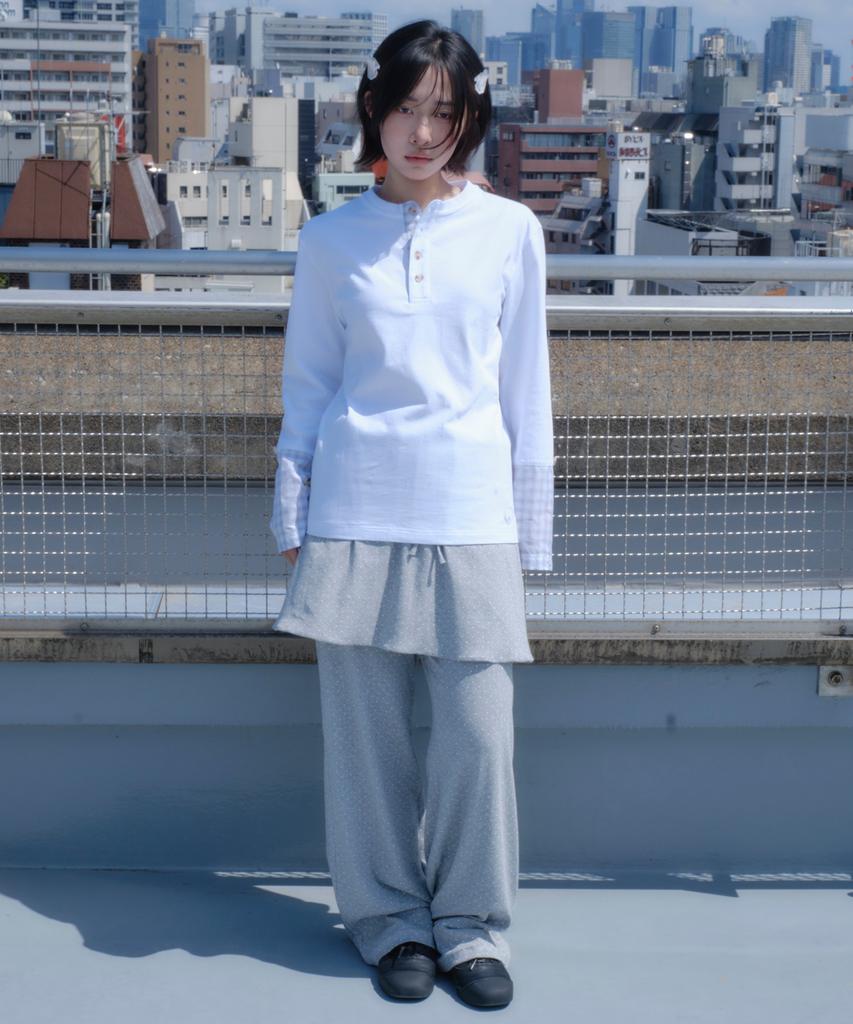 Miyuki Miuki Skirt Pants (Melange Gray)