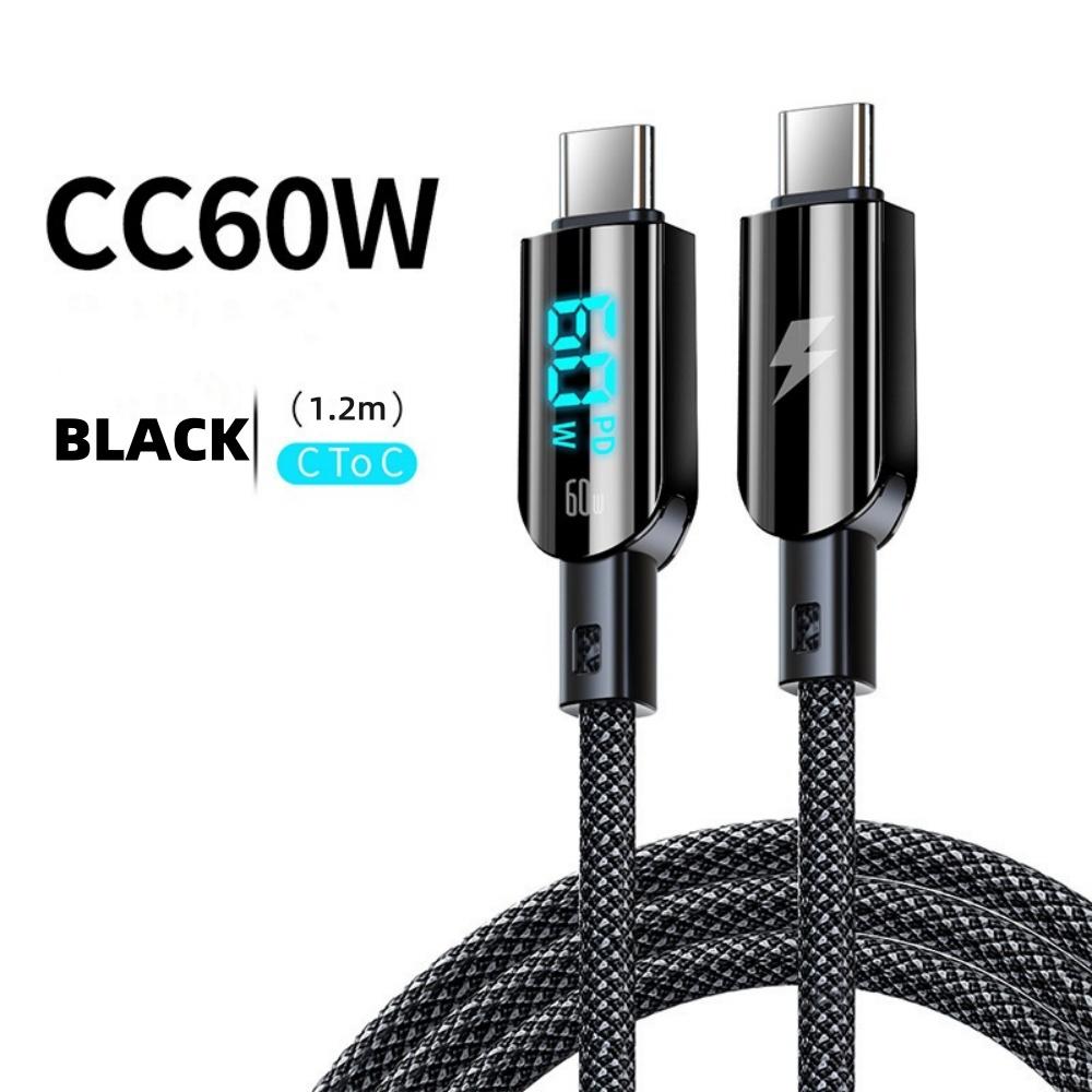 100W PD Fast Charging Data Cable Type C USB Cable For iPhone 16 15 Pro Huawei Xiaomi Samsung USB C Mobile Phone Data Cable Wire Cord
