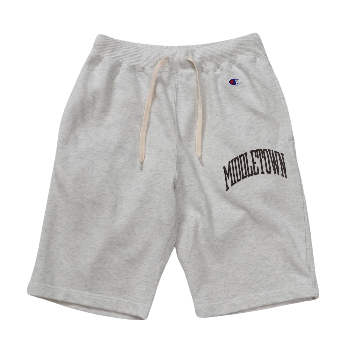 

Мужские шорты Champion Cotton USA с графическим принтом и эффектом стирки, овсяные, C3-B513