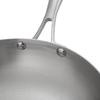 ZISIZ 28cm 304 Stainless Steel 3-Layer Frying Pan
