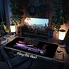 1Pc Car Shadows Gaming Mouse Pad Keyboard Desk Mat Non-slip Rubber Lock Edge Waterproof Computer Mousepad for Office Home Decor Ey153