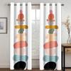 Einfache Moderne Kunst Abstrakt Stilvoll Bunt Fenster Vorhänge Jalousien Für Wohnzimmer Schlafzimmer Badezimmer Küche Tür Heimdeko 2Stk