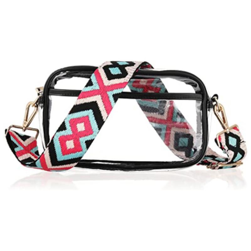 Yogodlns Summer INS Korean Beach Bag Transparent PVC Waterproof Travel Large Capacity Crossbody Bag Swimming Bag Storage Woman's Bag
