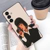 Film P-Pulp Fiction Phone Case For Samsung S 25,24,23,22,30,21,10,9,Ultra,Plus,Lite,FE,4G,5G Black Soft Case