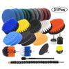 UNTIOR Electric Drill Brush Attachment Set Power Scrubber Brush Car Polisher Kitchen Bathroom Cleaning Tool Car Detailig Brushes