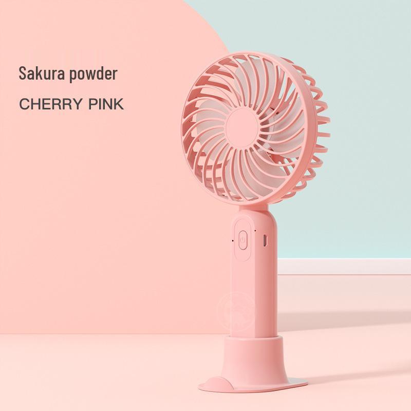 Silent Mini Handheld Fan: Portable, Rechargeable, Ideal Gift for Students, Desktop Use