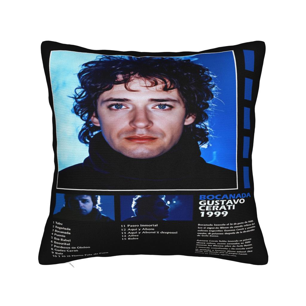 Gustavo Cerati Argentine Singer Pillowcases Morden Pillow Case For Sofa Bedroom Home Decor Print Pillow Cover