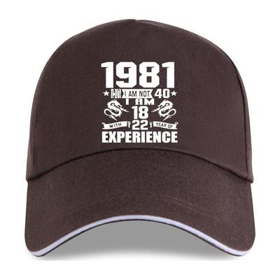 Ny keps hatt Rolig Tillverkad 1981 40-årspresent Tryck Skämt 40 År Fantastisk Make Vardaglig Basebollkeps Bomull Unisex