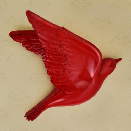 Creative Resin Little bird Wall decoration 3D Home decor wall hangings Decorative accessories Modern crafts Background wall