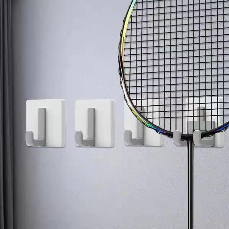 Wall Mounted Racket Holder Hook Tennis Racket Protector Holder Badminton Racket Display Holder Hook Gym Wall Hook Storage
