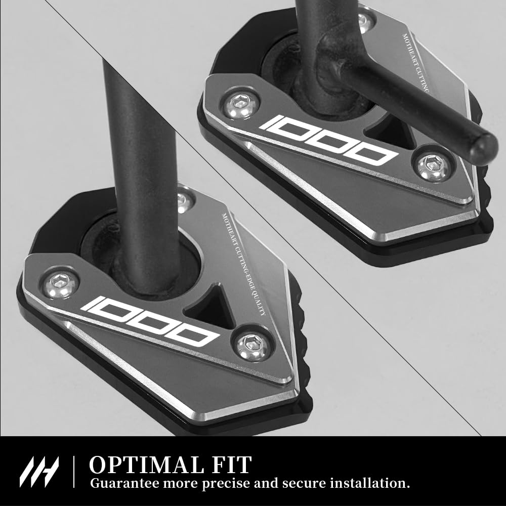 MotHeart Motorcycle Side Stand Stabilizer Compatible Ninja 1000 2018-2023 Ninja 1000SX 2020-2022 Motorcycle Auxiliary
