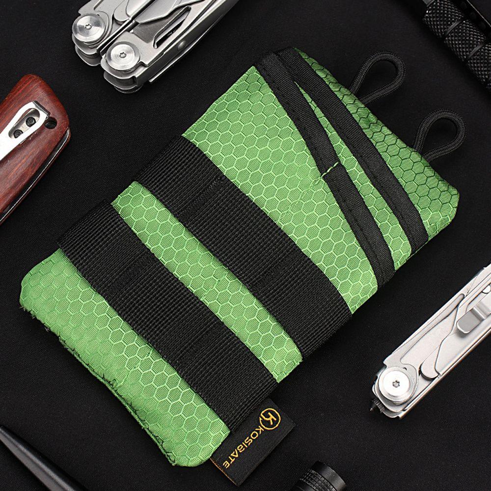 Large Capacity EDC Pouch Wallet Oxford Camping Storage Wallet Hiking Outdoor Coin Purse  Unisex