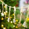 24PCS Christmas Calendar DIY Pendant Wood Decoration Xmas Advent Calendar Hanging Card Christmas Tre