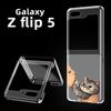 Kuss Katze Süßes Kätzchen Cartoon Harte PC Handyhülle Für Samsung Galaxy Z Flip 5 Transparente Hülle Für Galaxy Z Flip 6 Faltbare Schale