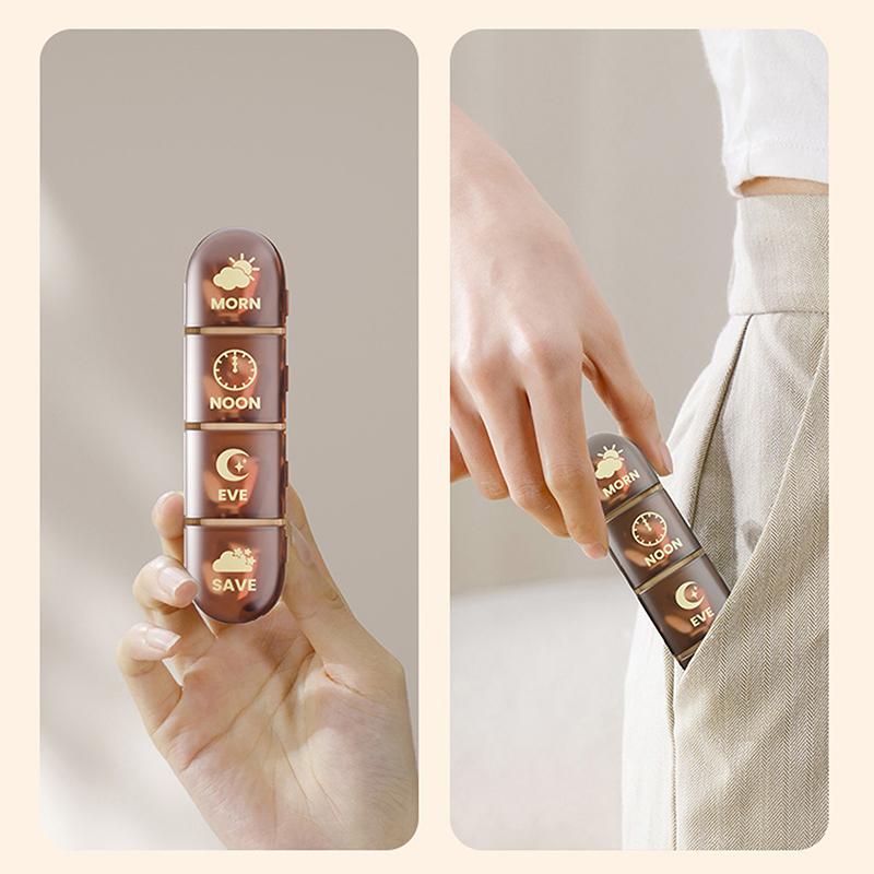 Portable 21/28 Grids Weekly Pill Box Medicine Dispenser Tablet Organizer Storage Boxes 7 Days Compartment Pill Case Container