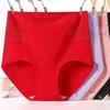 High Waist Women Panties Soft Breathable Underwear Plus Size Briefs Solid Color Lady Underpants