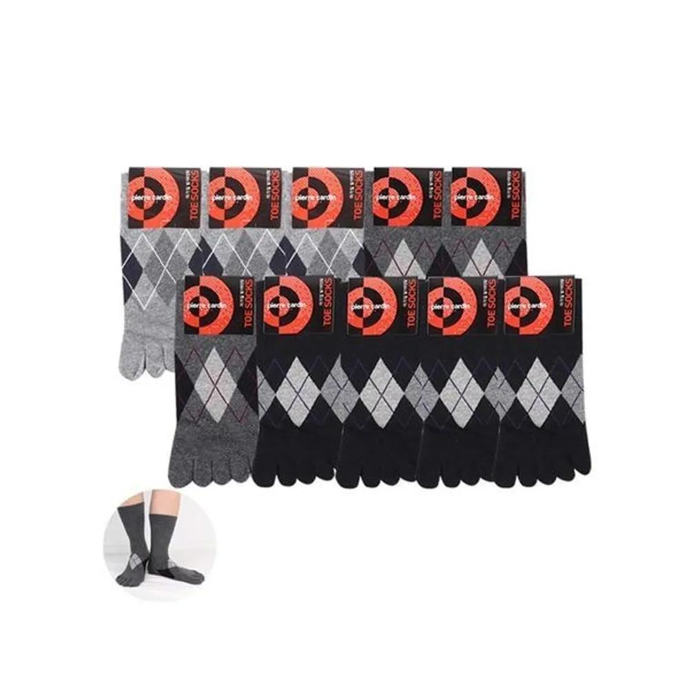 10 Pairs of Men s Fashion Toe Socks Argyle Long Socks Fashion Argyle Toe Long-neck 10 Pairs/26cm