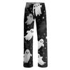 Pantaloni da Pigiama Larghi da Donna con Stampa di Halloween - Pantaloni Morbidi Casual