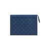 Louis Vuitton Pochette Voyage Classic Monogram Przenośna Torba na Kosmetyki Zapinana na Zamek Średnia Męska Torba na Kosmetyki Niebieska M30423
