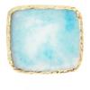 1Pc  Exclusive Nail Resin Palette Gold Edge Agate Flakes Nail Painting Color Palette Nail Display Board Tools