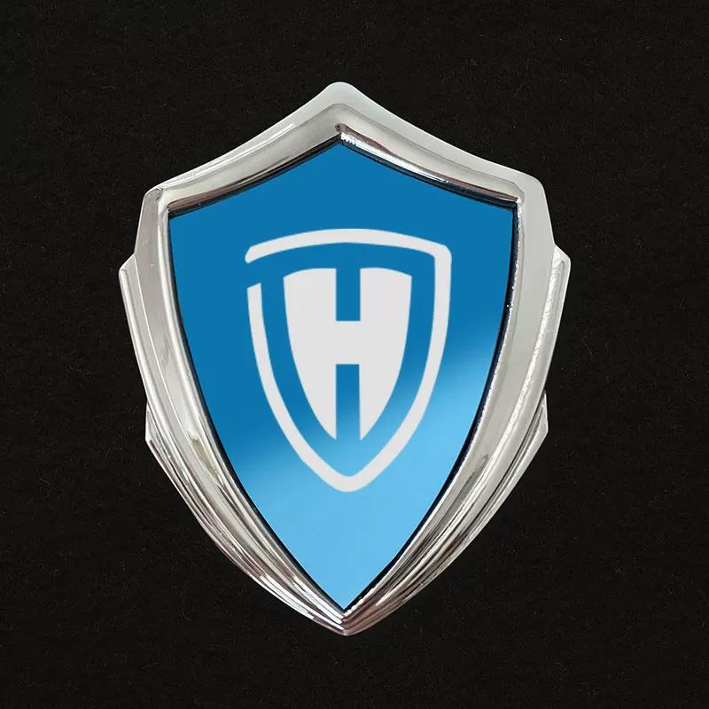 Haojin all-metal sun-resistant and non-fading electric motorcycle 3D three-dimensional car sticker modified decorative sticker body side logo badge