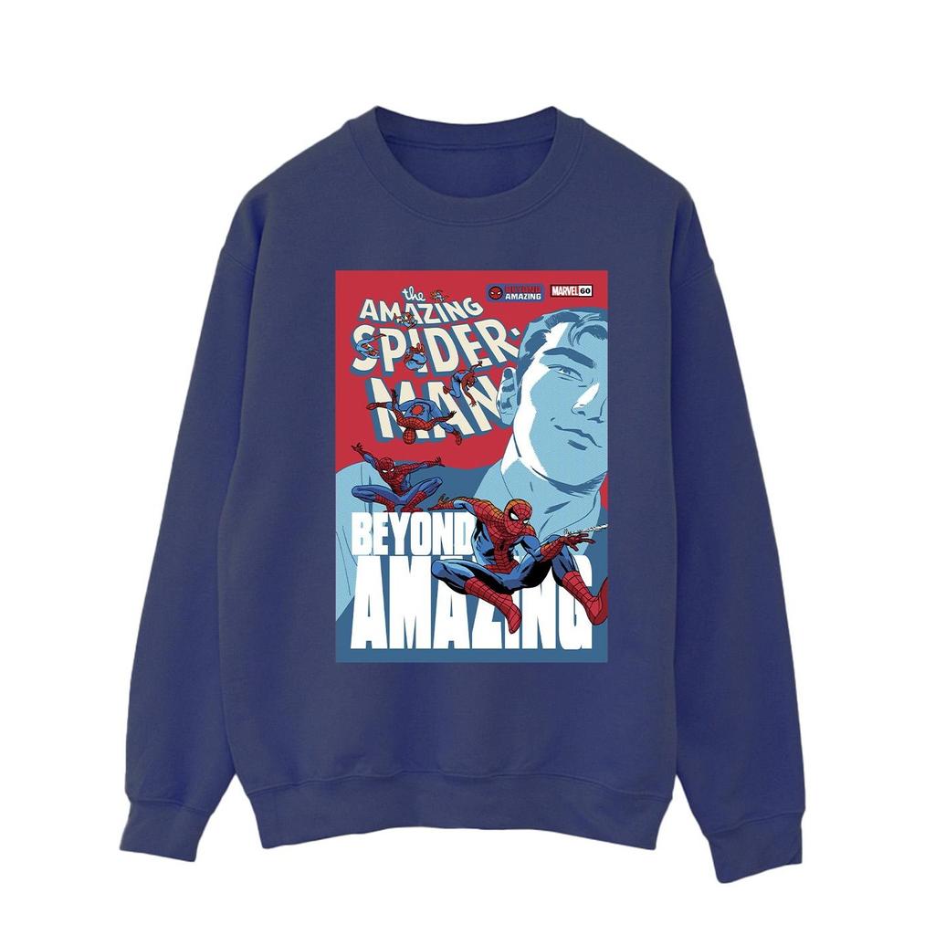 Marvel Mens Spider-Man Beyond Amazing Cover Sweatshirt