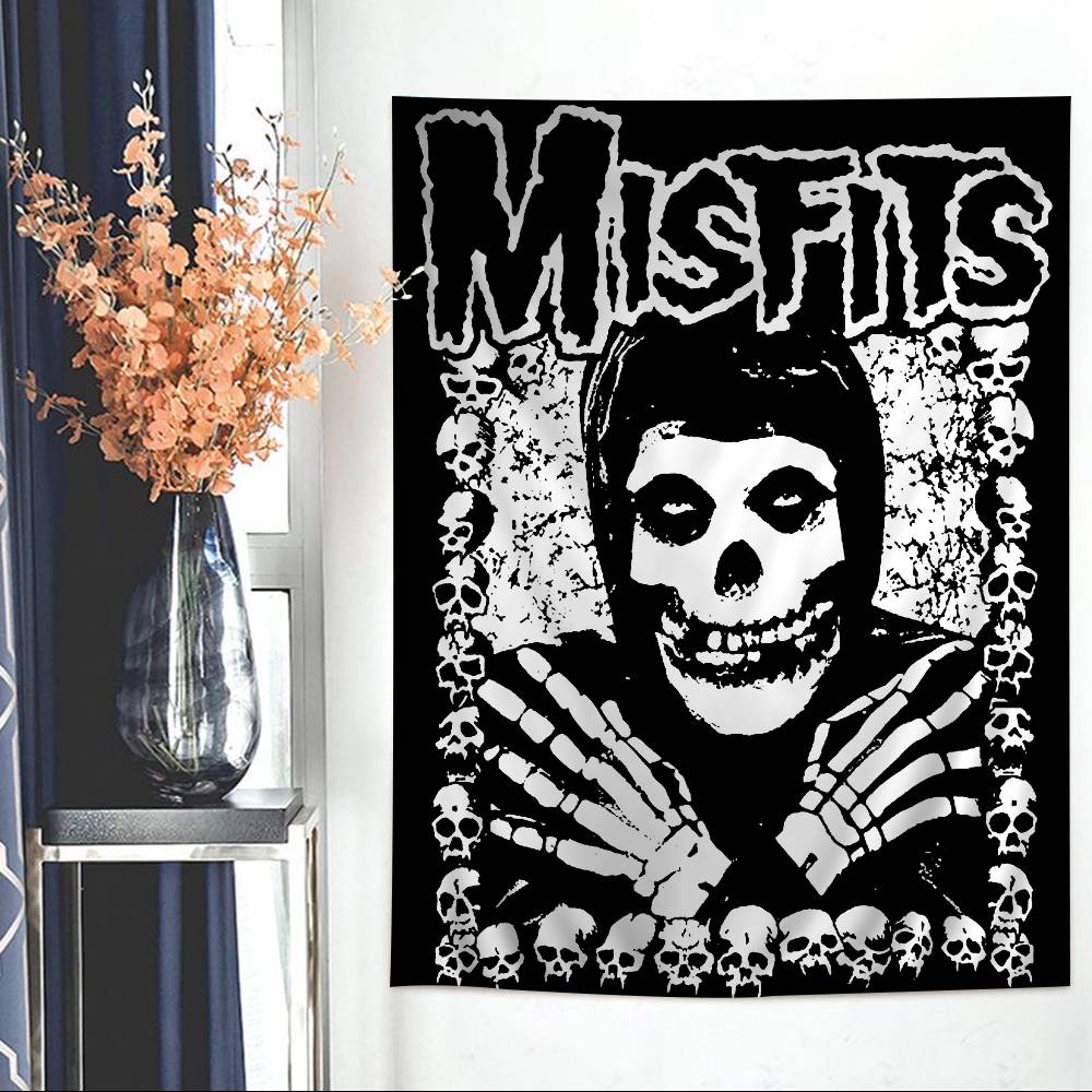 Misfits Hot Printed Large Wall Tapestry Indian Buddha Wall Decoration Witchcraft Bohemian Hippie Wall Art Decor