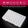 28 Compartment Adjustable Clear Plastic Storage Box For Jewelry Earrings Beads Screws Small Accessories Storage Box