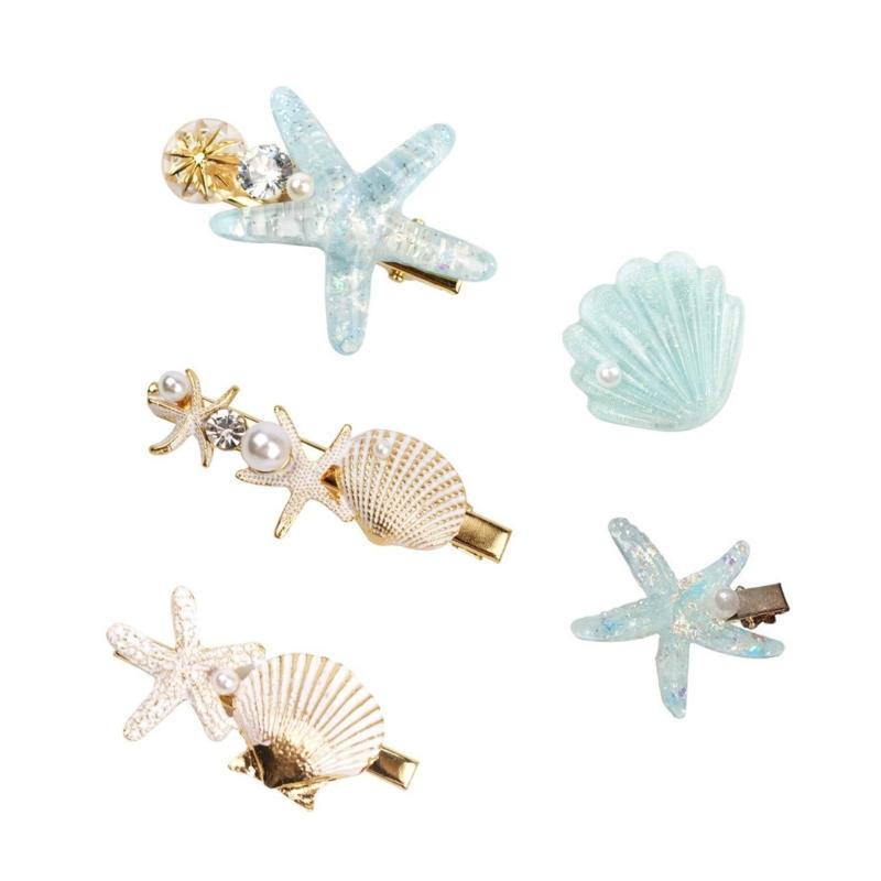 

Slip Resistant Starfishes Shaped Hair Clip Strong Grip NonSlip Hairpins For Daily Use Outdoor