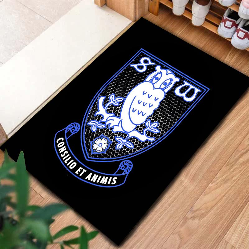 2026 Neuer Sheffield Wednesday Fußballclub Teppich für Wohnzimmer Schlafzimmer Zuhause Sofa Dekoration, Kinder spielen Rutschfeste Fußmatte H8