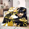 JOJO Anime Flannel Blanket Warm,Comfortable,Suitable for Bedrooms,Sofas,Beds,Chairs,Picnics,Travel