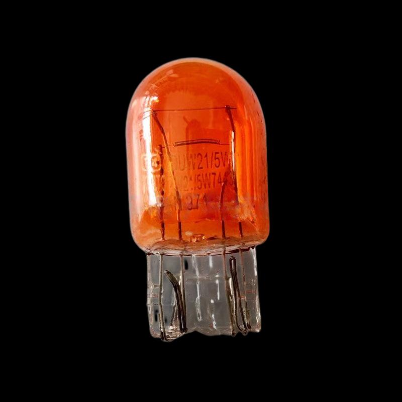 2Pcs Brake Stop Lights Bulb T20 7443 W21 5W 7440 Glass Halogen Turn Signal Lamp Daytime Running Lights Warm White Reversing Bulb