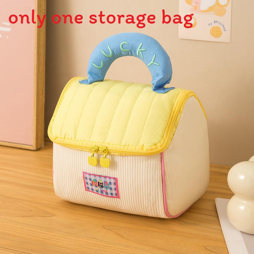 Small House Makeup Bag Portable Waterproof Travel Organizer With Thickened Polyester For Cosmetics And Toiletries