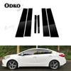Car Glossy Piano Black Pillar Posts Door Trim Sticker Decal Cover for Kia Cerato K3 Forte 2014 2015 2016 2017 2018