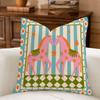 Whimsical Sun Moon Animal Cushion Cover Natural Breathable Durable Linen Printed Decor Pillow Case Sofa Bedroom